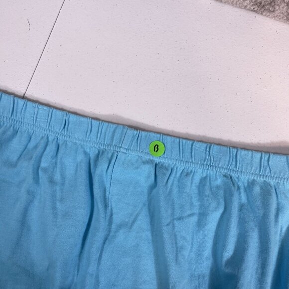 Quacker Factory Skirt Womens Size 2X Blue Embroidered Floral Blue Rear Split Hem - Picture 7 of 9